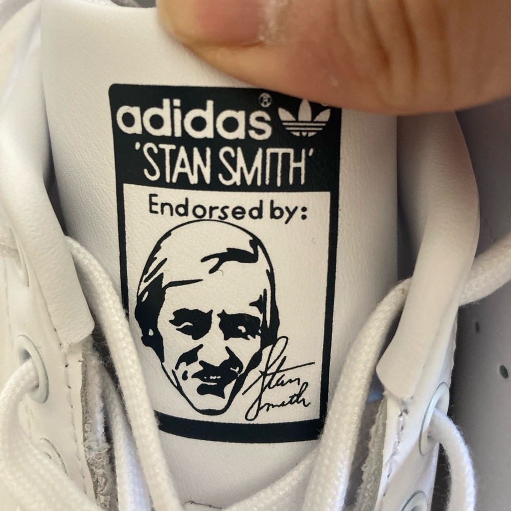 NWB blue Stan Smith sneakers, size 9.5. - Picture 7 of 9